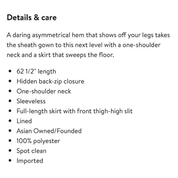 NWT Ieena for Mac Duggal One Shoulder Ruffle Gown - Picture 7 of 7